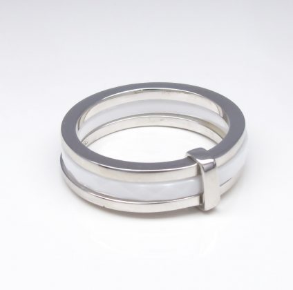Sterling Silver Ceramics Ring